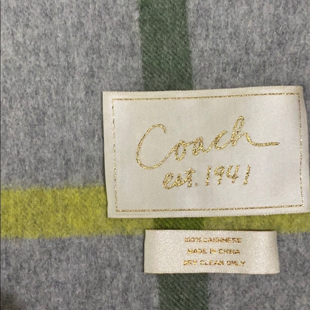 Women’s coach cashmere scarf